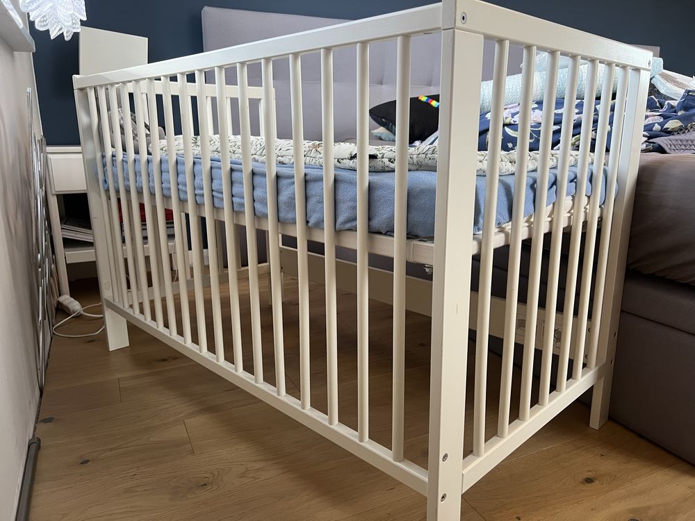 Łóżeczko IKEA Gulliwer + materac Vitmat