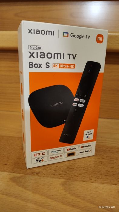 XIAOMI TV box S 4K 32GB, 3 gen NOWY