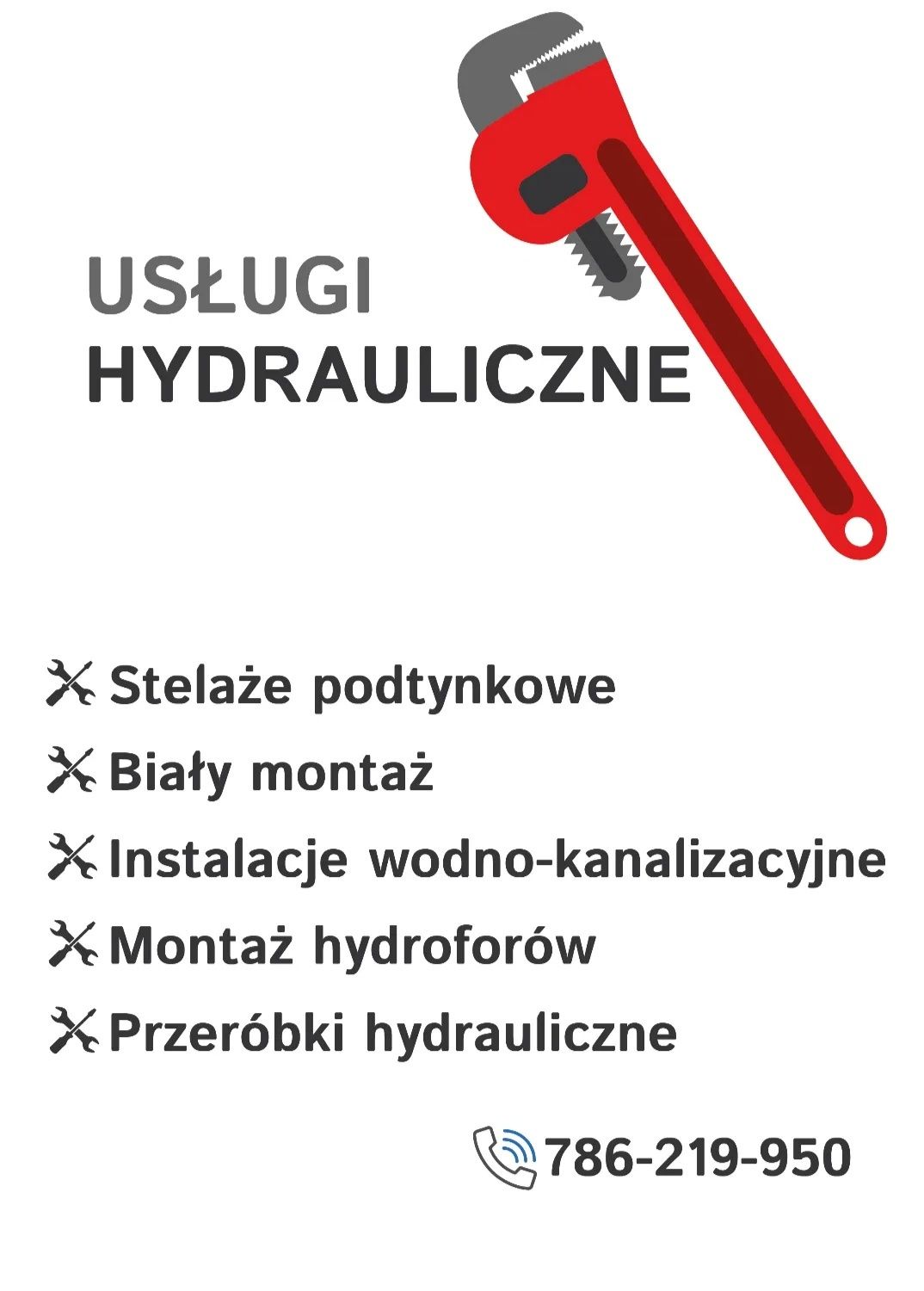 Usługi hydrauliczne, hydraulik