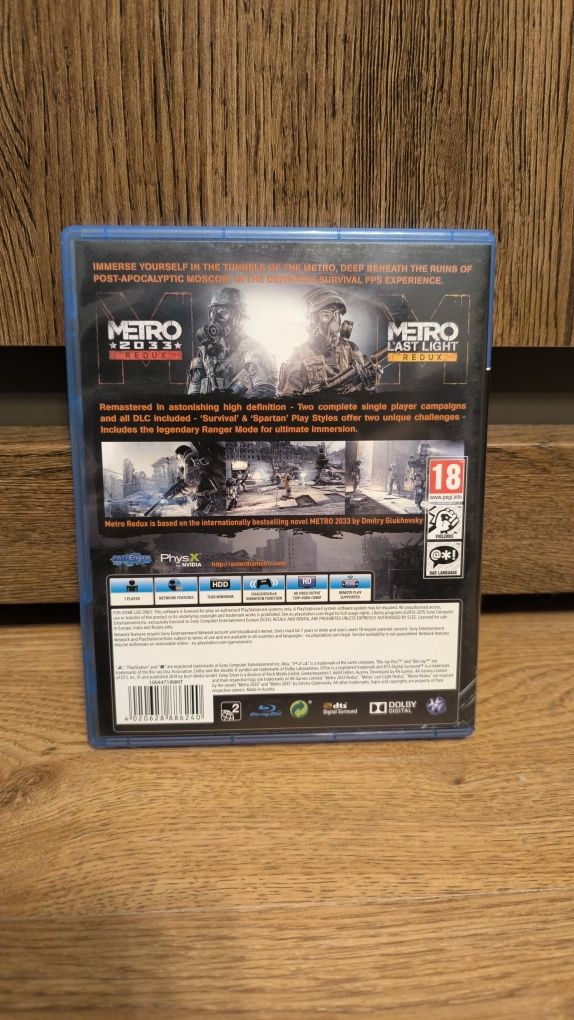 Metro redux ps4 stan idealny
