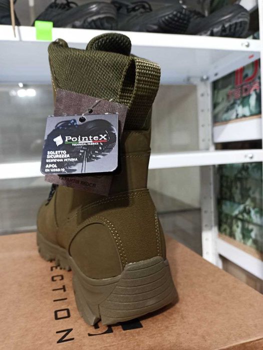 Берці зимові на міху устілка кевлар олива