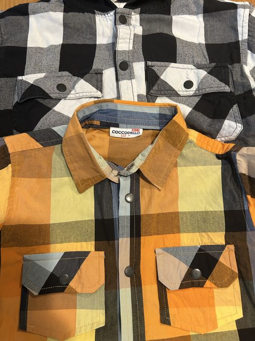 Koszule w kratkę rozmiar 122 Coccodrillo