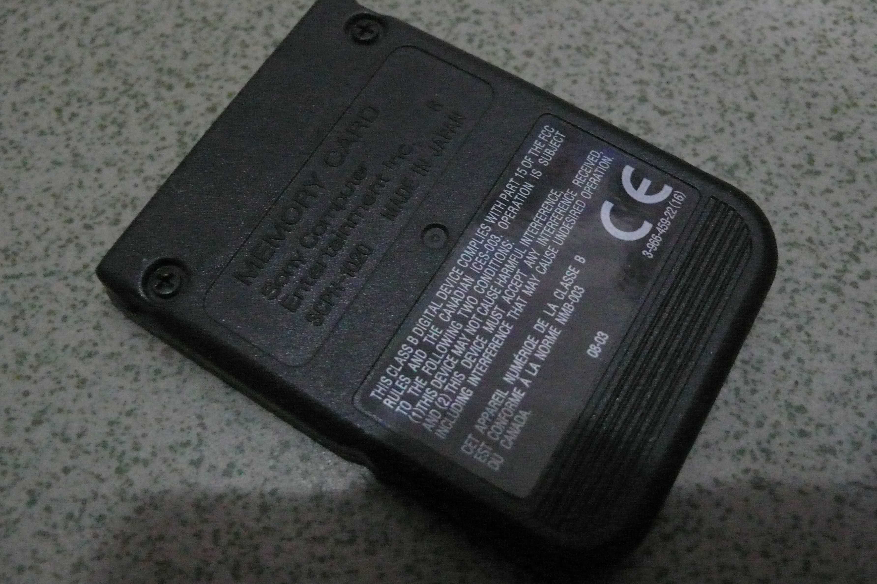 Karta pamięci do PSX oryginał SCPH-1020 black czarna Made in Japan