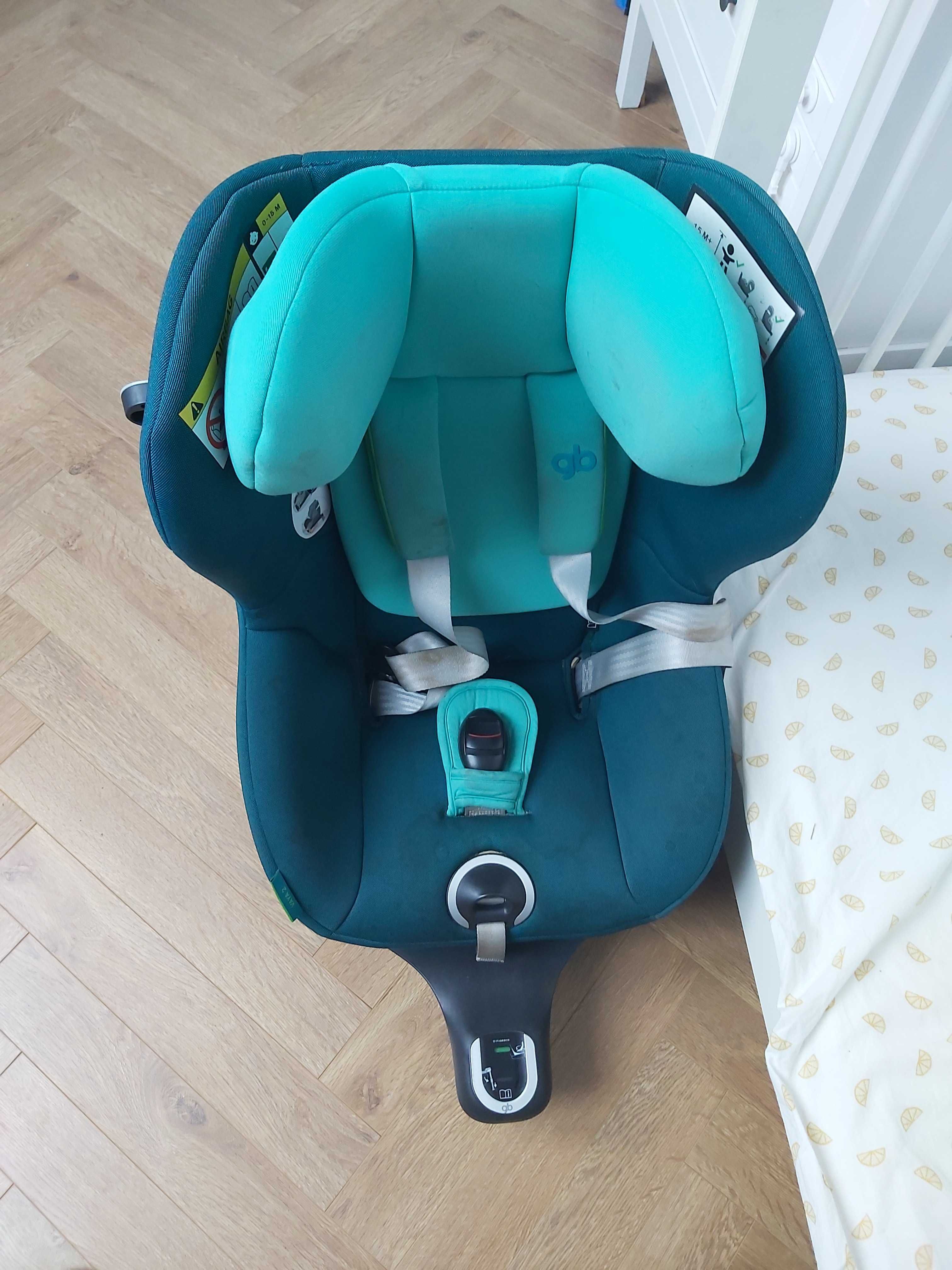 Fotelik obrotowy GB VAYA 2 i-Size 0-18kg z funkcją spania Laguna Blue