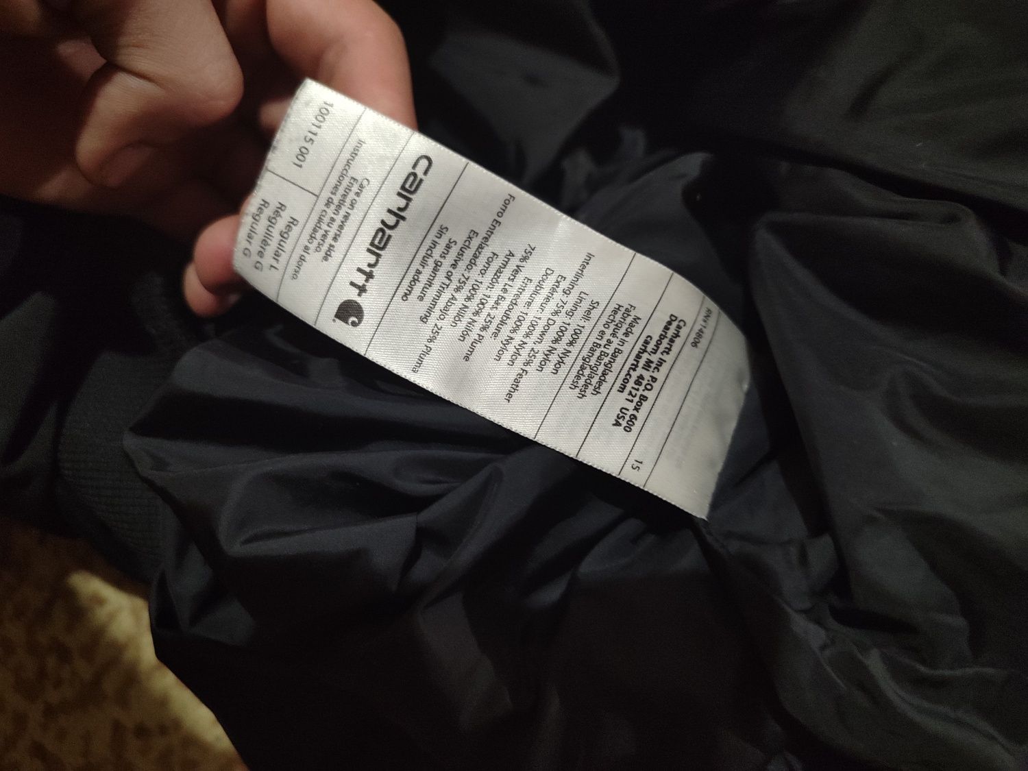 Пуховик carhartt