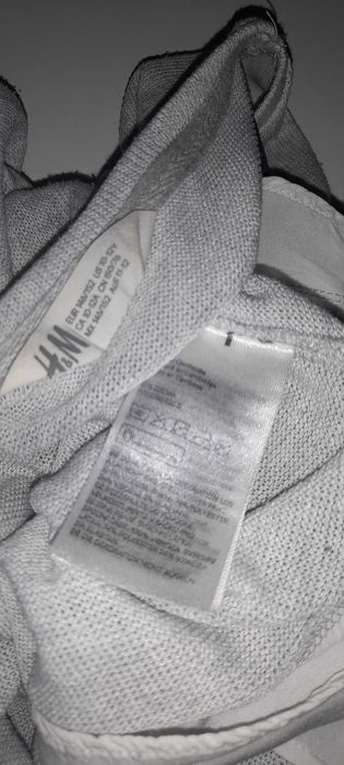 H&M bluzka sweterek dziewczęcy z koszula i perełkami r. 146/152