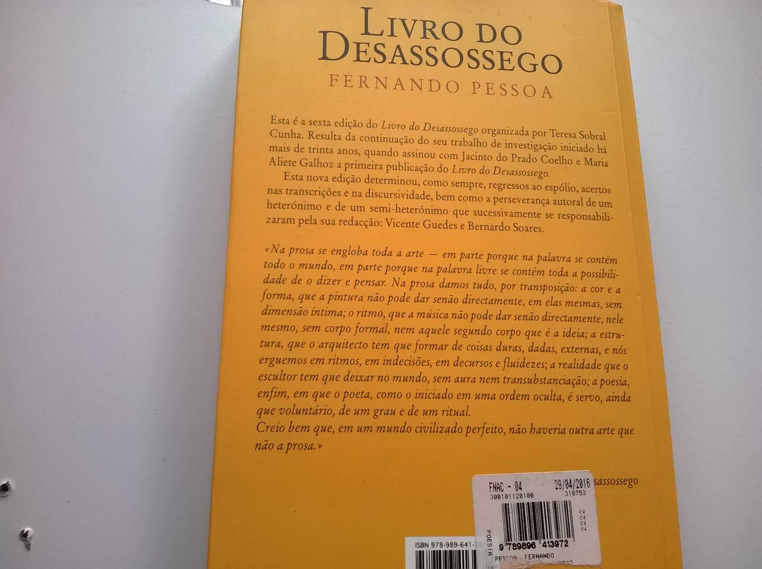 O Livro do Desassossego - Fernando Pessoa