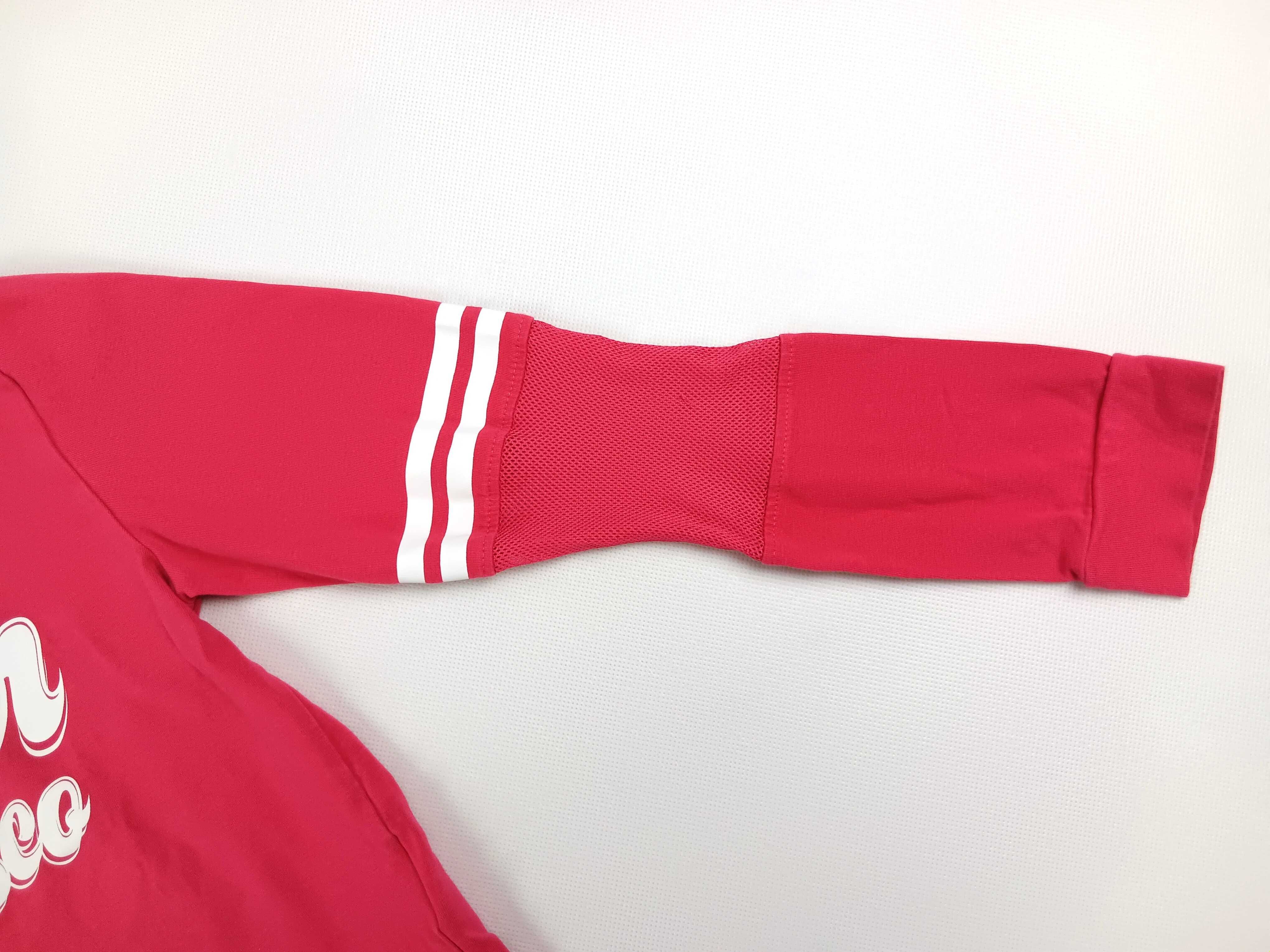 Czerwona bawełniana bluzka dziewczęca z długim rękawem Coccodrillo 146