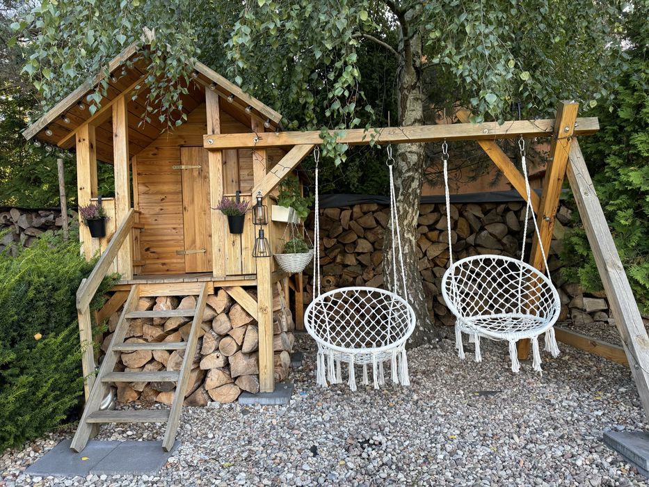 Sprzedam domek drewniany z huśtawkami – Poznań, Szczepankowo