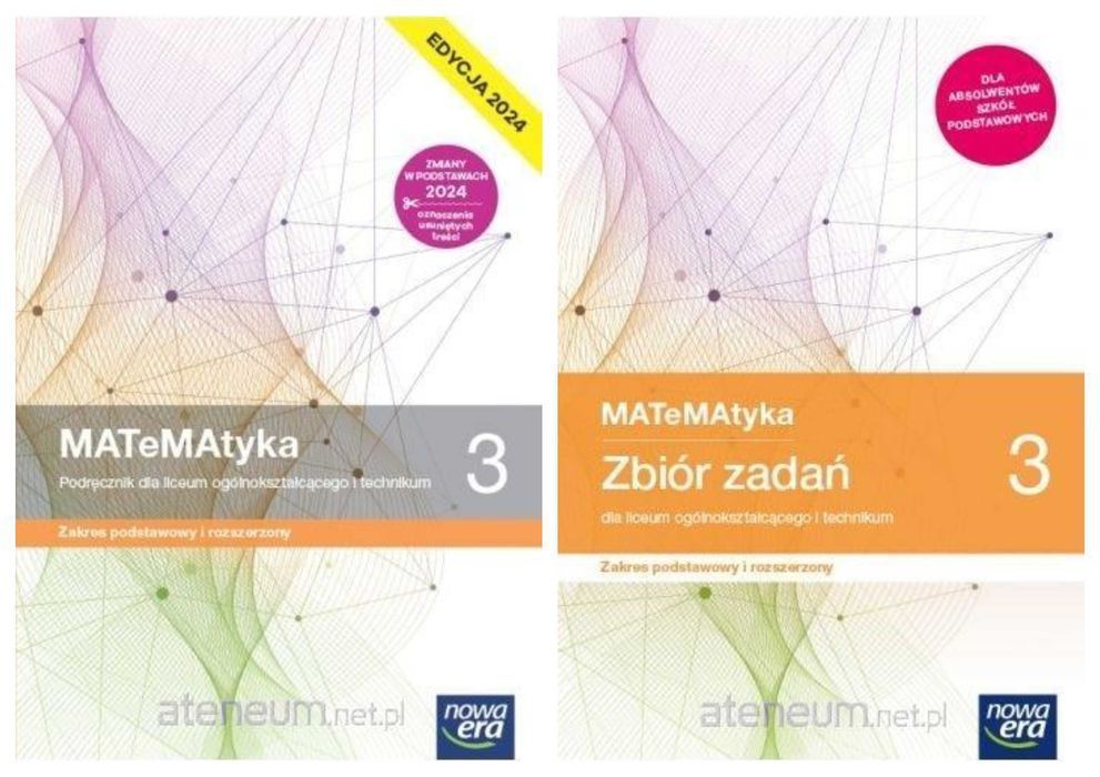 NOWA MATeMAtyka 3 EDYCJA 2024 Zbiór zadań + Podręcznik Rozszerzony Era