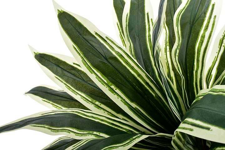 Dracena sztuczne kwiaty roślina kompozycja donica liście do salonu