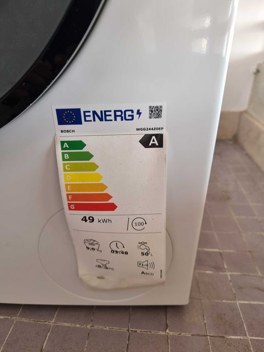 Máquina de Lavar Bosch Serie 6 — 9 kg, 1400 rpm — Nova + Garantia