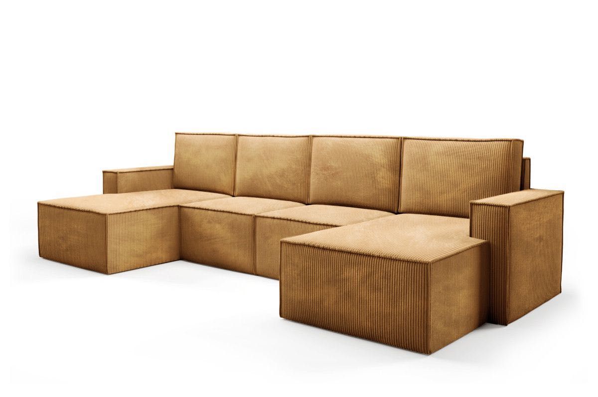 Modułowa Sofa Narożna PORTO – Welurowa Tkanina + Dostawa Gratis