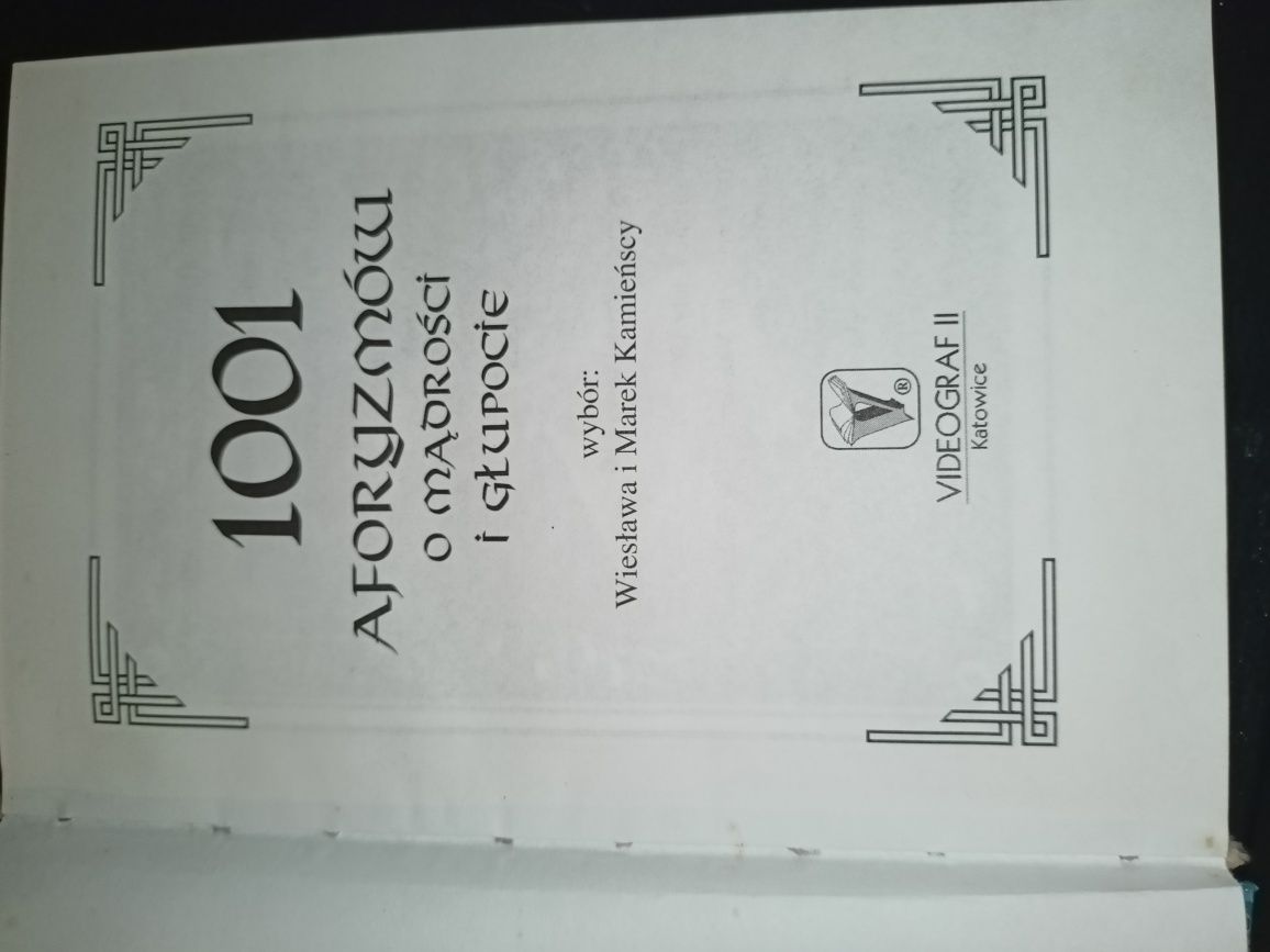 Książka 1001 aforyzmów