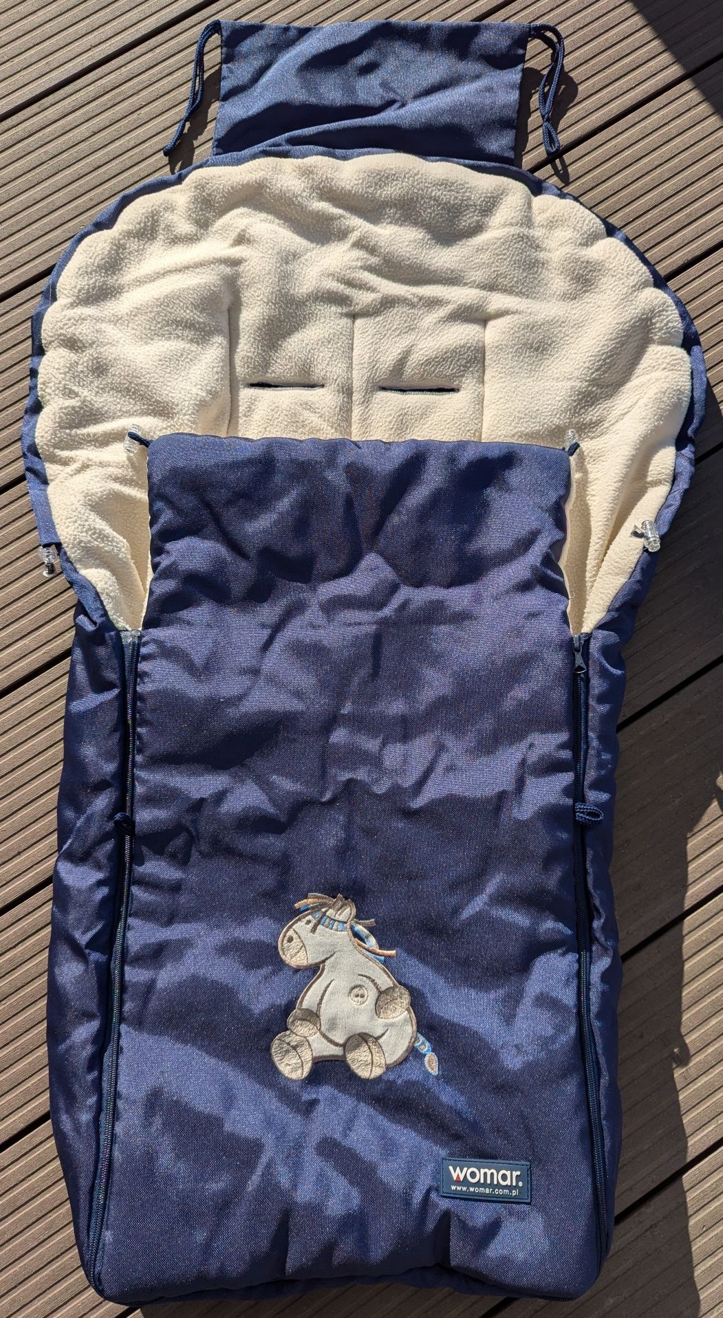 Śpiworek do wózka spacerowego (ocieplany) +torba