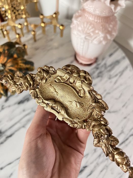 Ozdoba meblowa fronton okucie z brązu brąz mosiądzu antyk francja