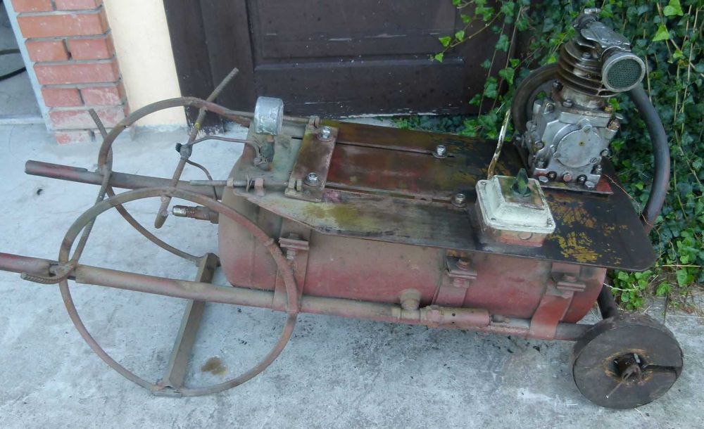 Sprężarka olejowa kompresor HS11.06 pompa zbiornik 50l samoróbka