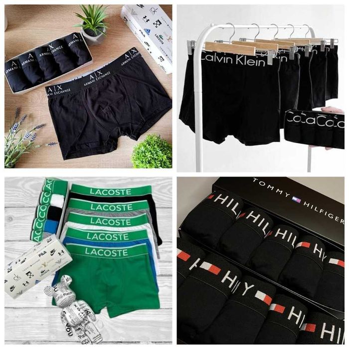 Боксеры трусы Calvin Klein Tommy Мужские ОПТ и РОЗНИЦА труси боксери
