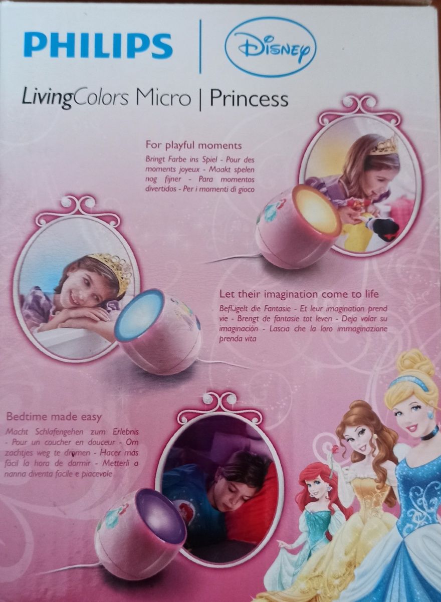 Lampka nocna różne kolory Philips Disney Princess