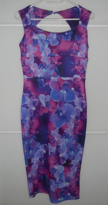 Nowa, dopasowana midi sukienka MissLook UK, 34 36