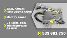 Wynajem odkurzaczy piorących Karcher pranie dywanów samochodu