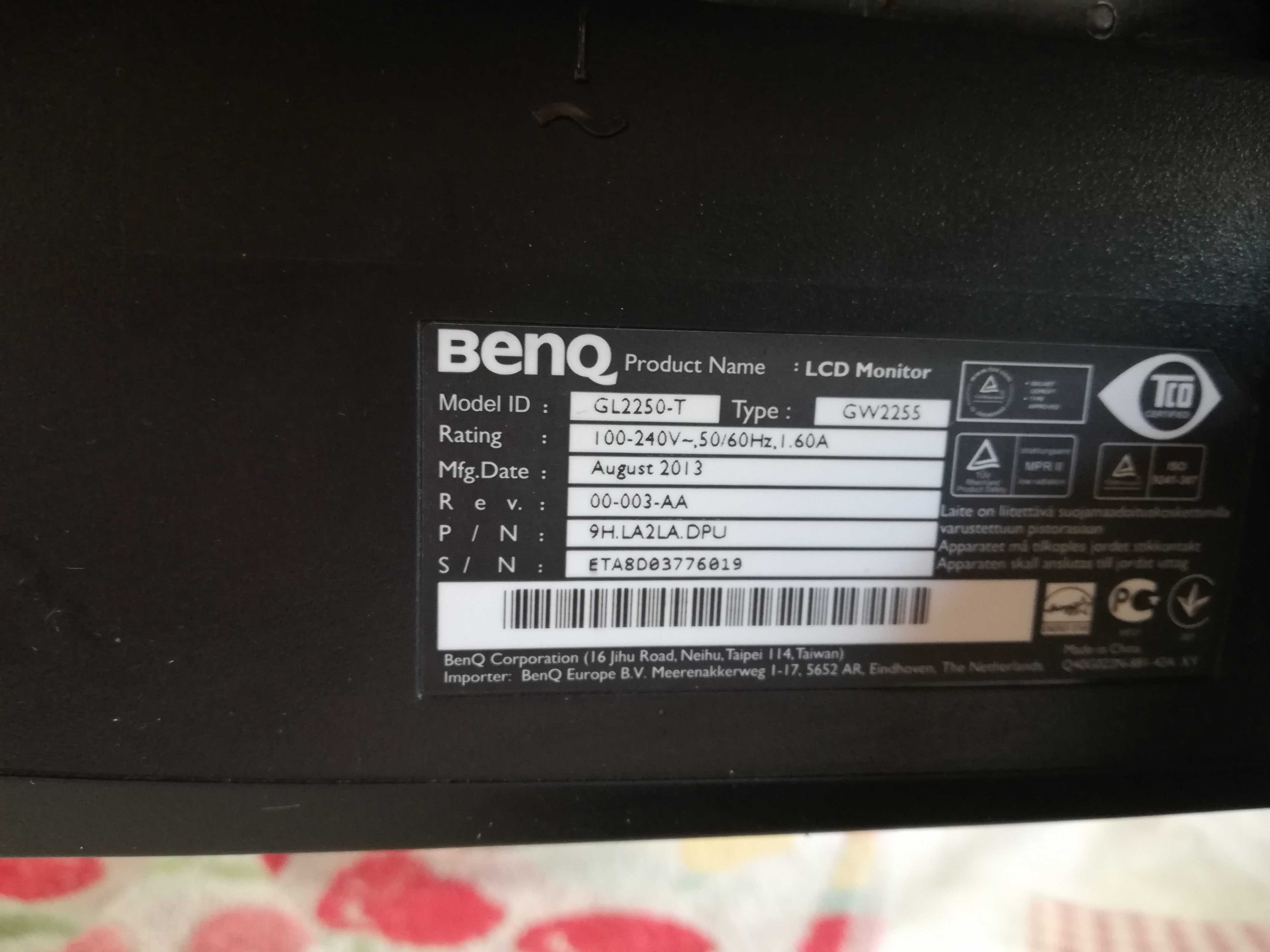 BenQ GL2250 - LCD - TFT - luz de fundo LED