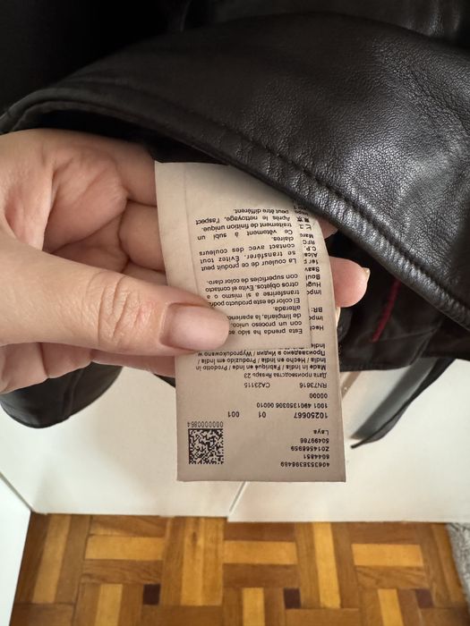 HUGO Жіноча байкерська куртка з ременем