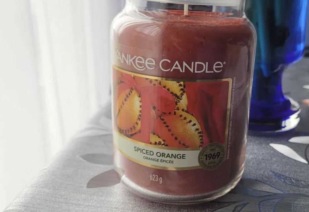 Yankee Candle Spiced Orange Duży Słoik 623g