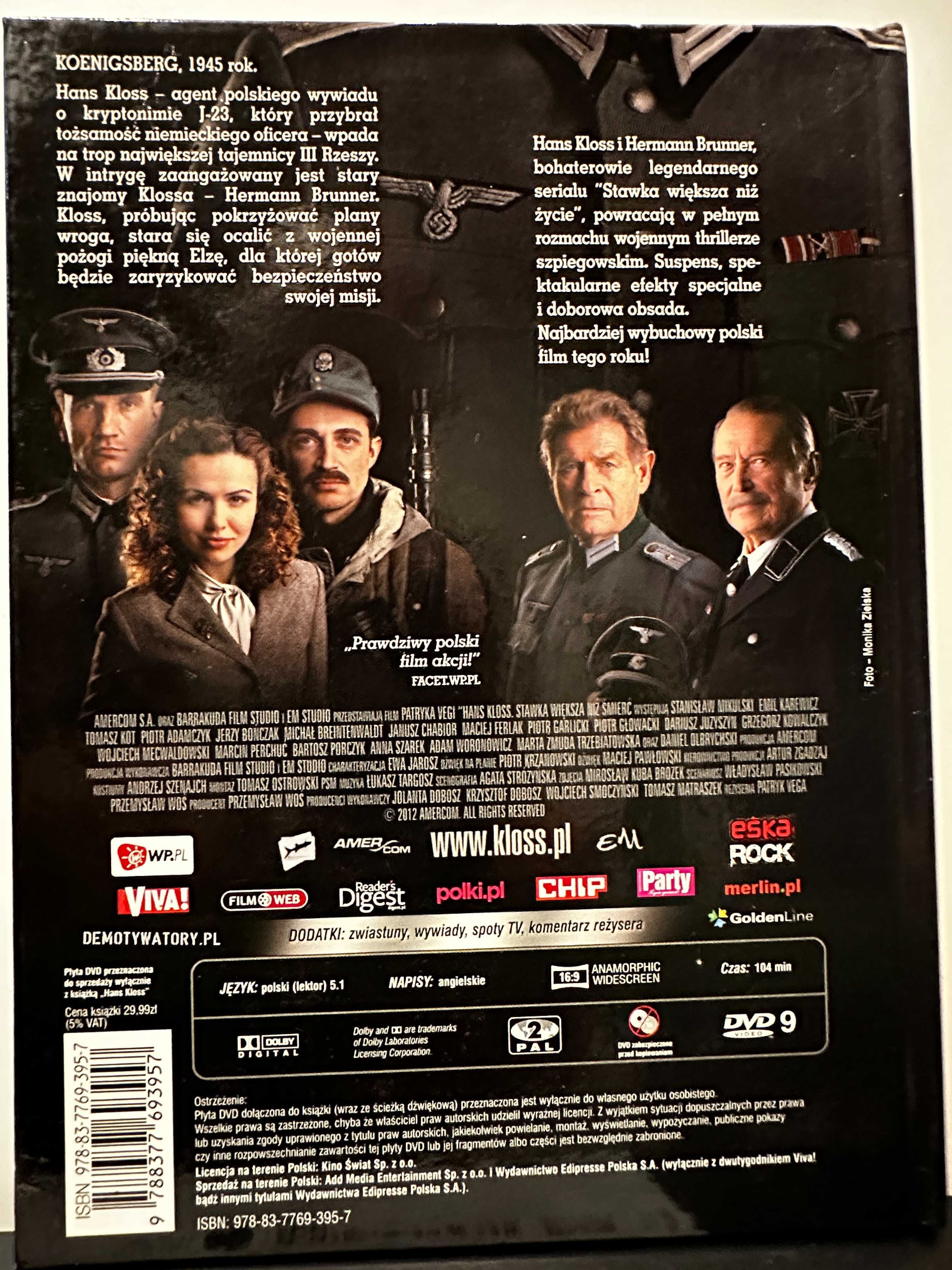 HANS KLOSS Nowy Film DVD z prywatnej domowej kolekcji