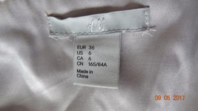 sukienka szara długa H&M r 36