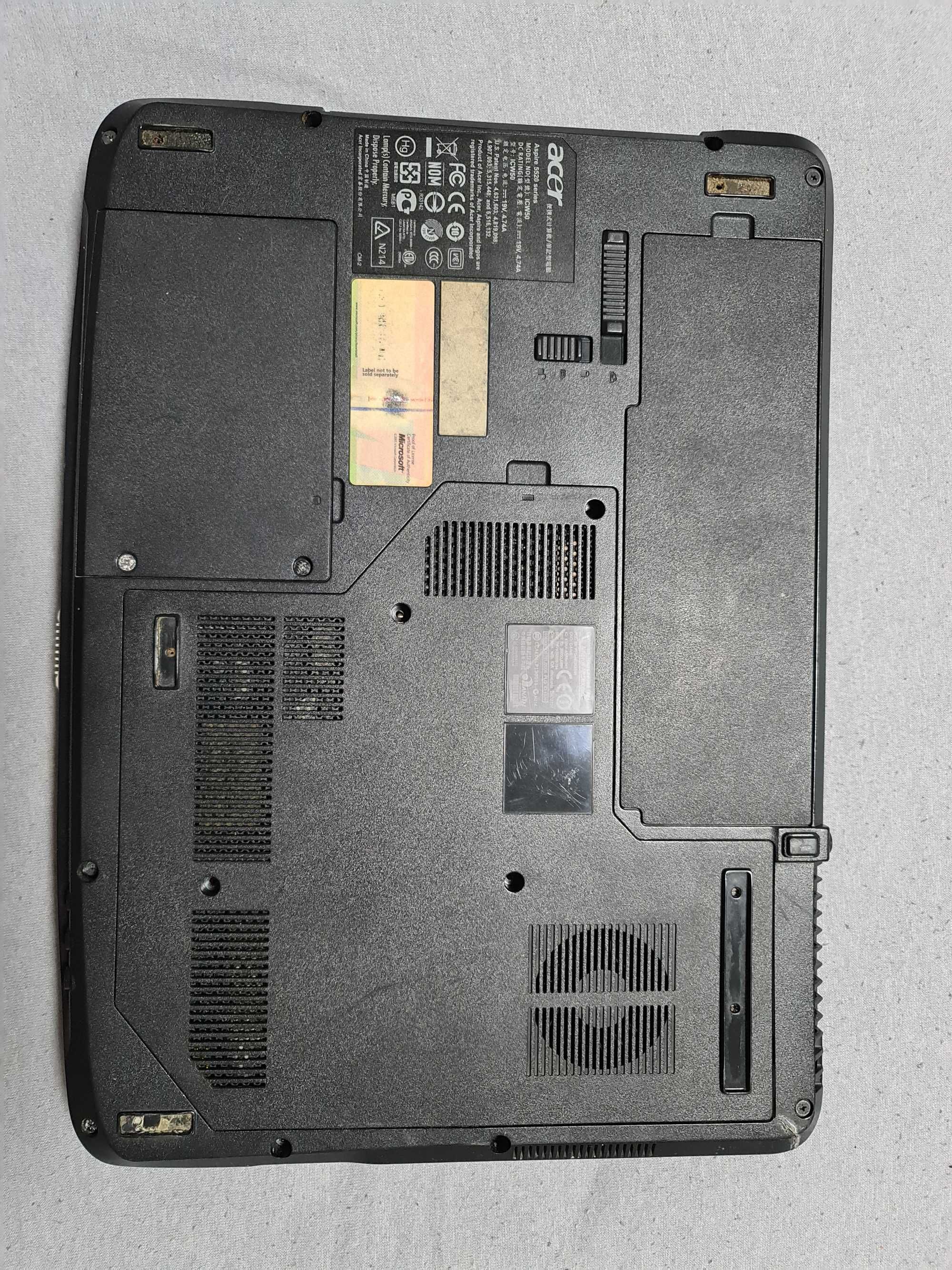 Acer aspire 5520 на запчастини екран корпус плата охолодження кришки