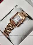 Часы женские Cartier watch Tank Louis Cartier rose gold Картье Танк