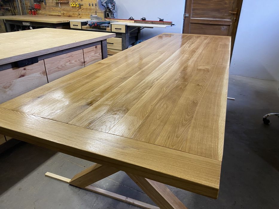 Stół dębowy ogrodowy duży 3m