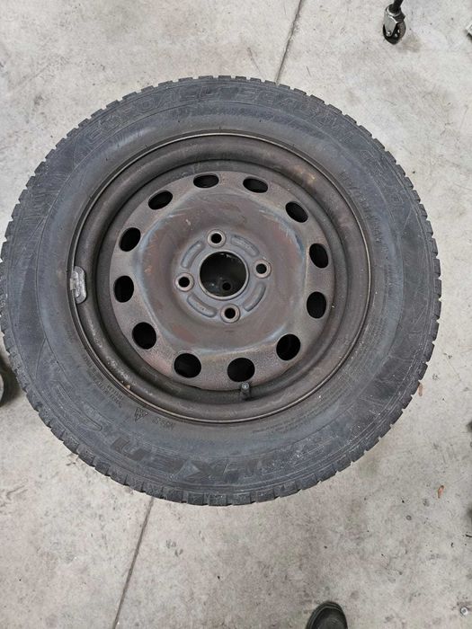 Komplet Kół Opony Zimowe M+S 185/65R14 Felgi Stalowe Nissan Micra K12