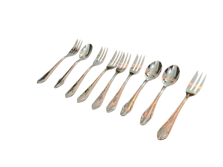 Sztućce posrebrzane 9szt met100