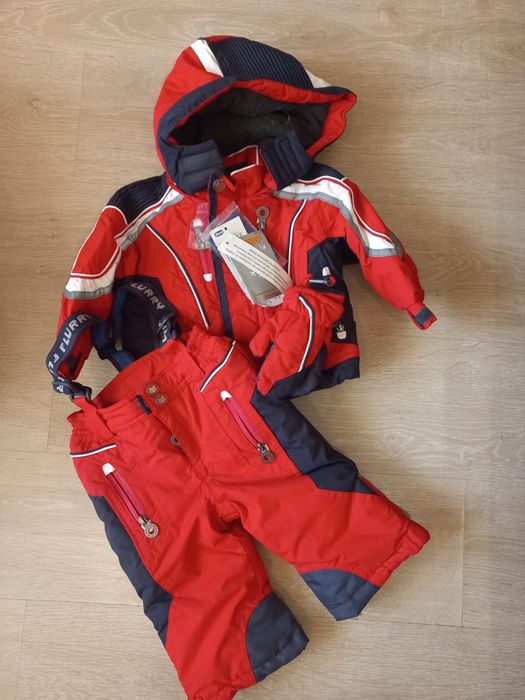 Chicco, оригінал. Зимовий якісний комбінезон 74 80см