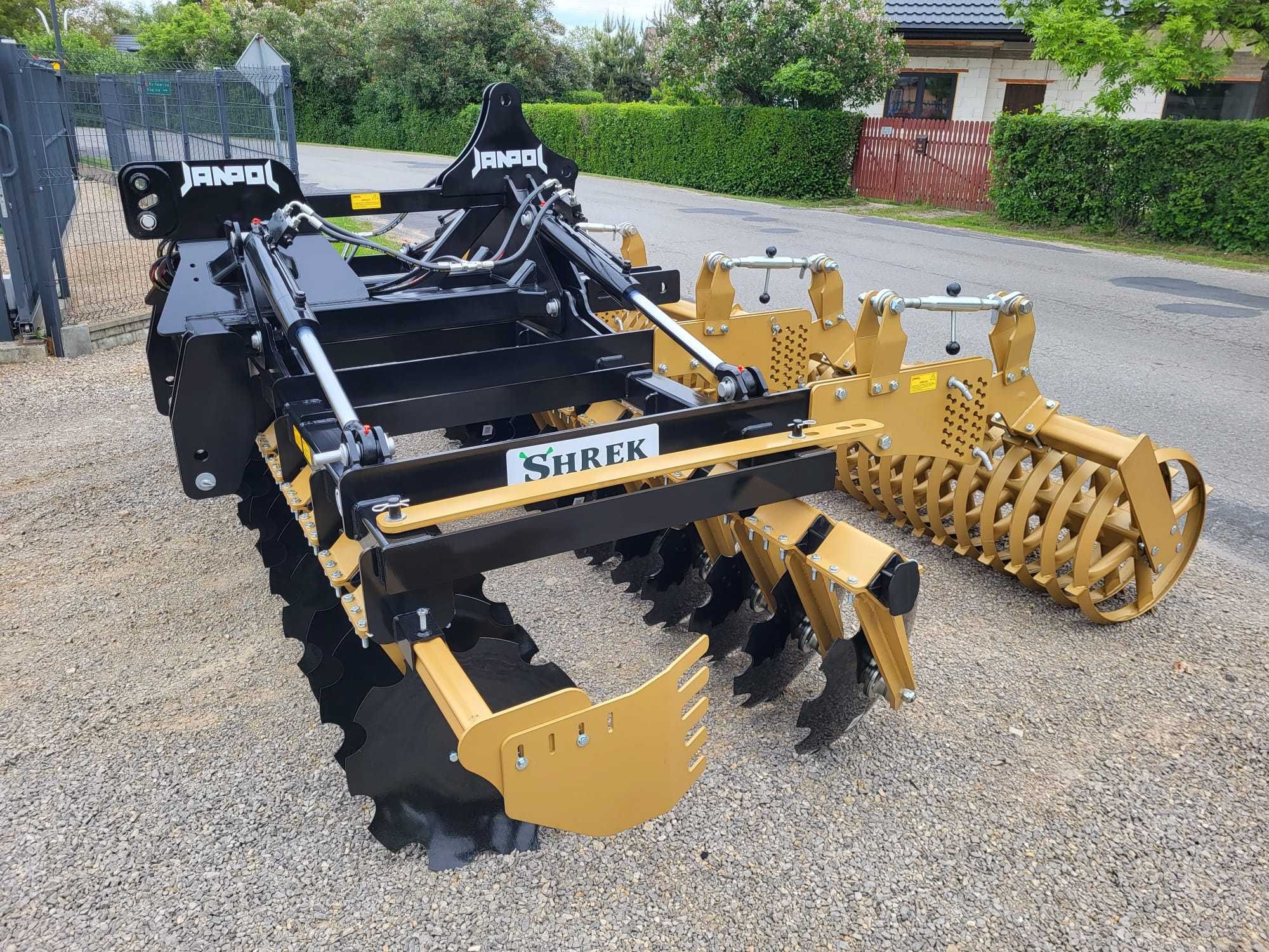 brona talerzowa hydrauliczna JANPOL SHREK 4m 560 talerz daszek 600