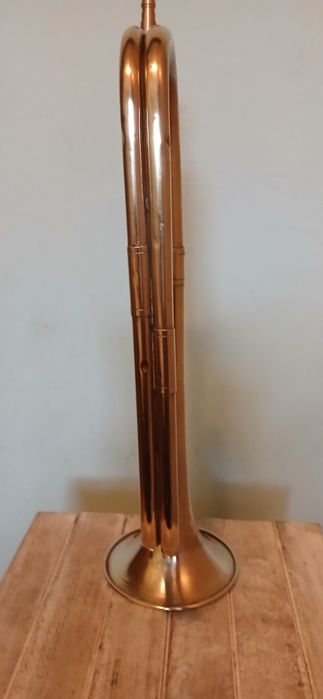 Mosiężna trąbka sygnalowa - myśliwska