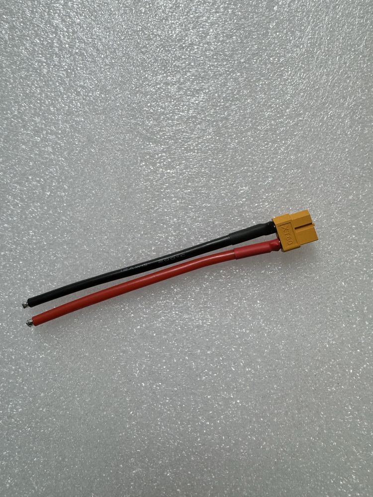 Силовий кабель/дріт XT60 15 см 12AWG мама для АКБ