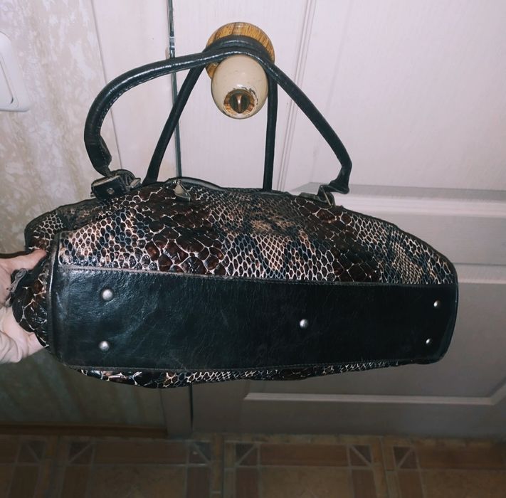 Кожаная брендовая сумка Diamond