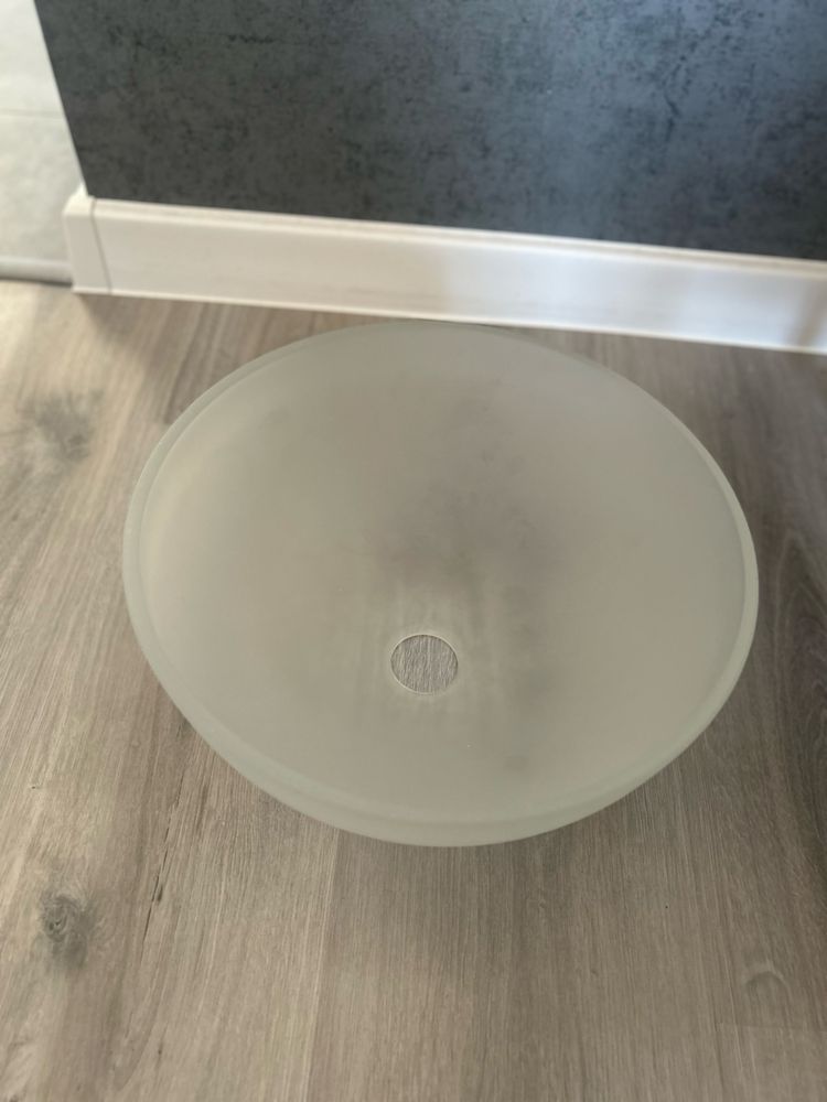 Szklany Klosz Lampy 30cm Mleczny Półprzeźroczysty Lampa