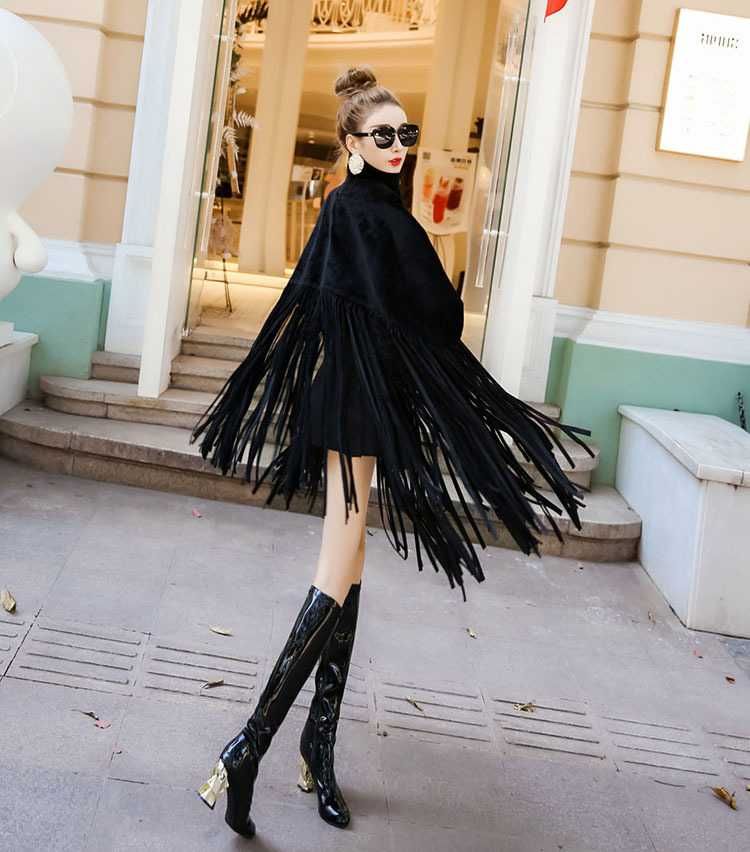 Kurtka narzutka czarna Fashion