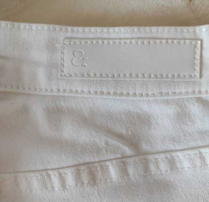 (34/XS) Denim/ Białe spodnie dżinsowe, jeansy, skinny, jak NOWE