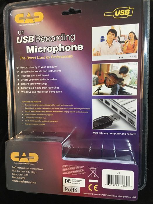 CAD U1 - USB Recording Microphone