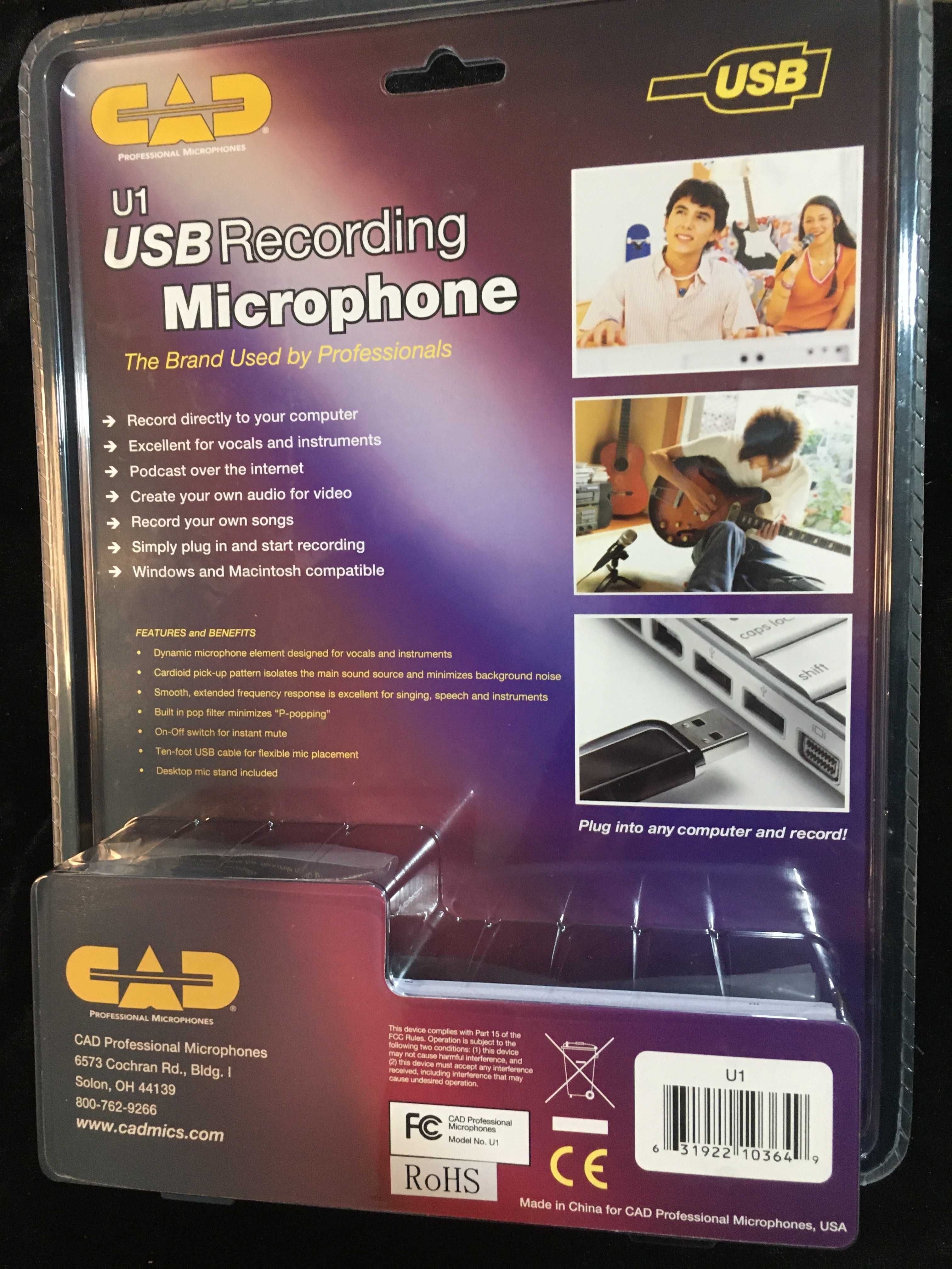CAD U1 - USB Recording Microphone