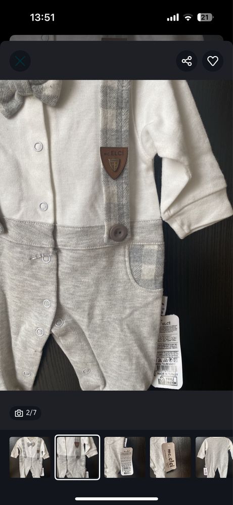 Zestaw komplet na chrzest ślub wesele elegancki garnitur