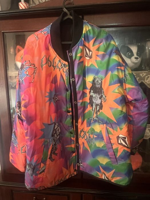 Casaco Volcom preto/ corlorido