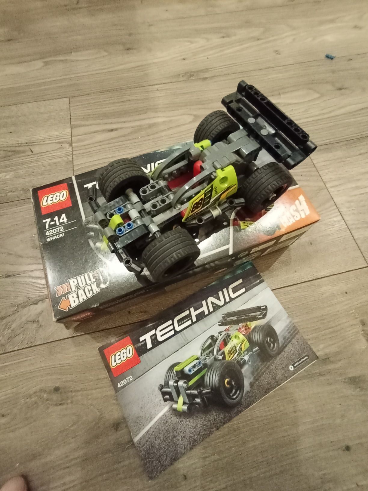 LEGO Technic 42072 żółta wyścigówka Jak Nowe