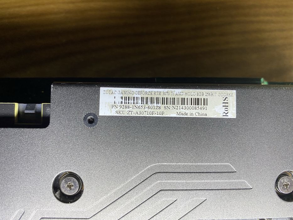 RTX 3070Ti не работает