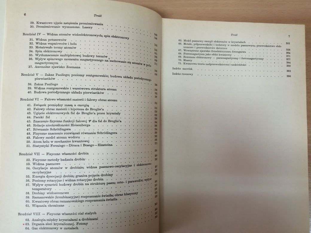 Fizyka doświadczalna II,IV, V Optyka Ciepło atomowa Szczeniowski